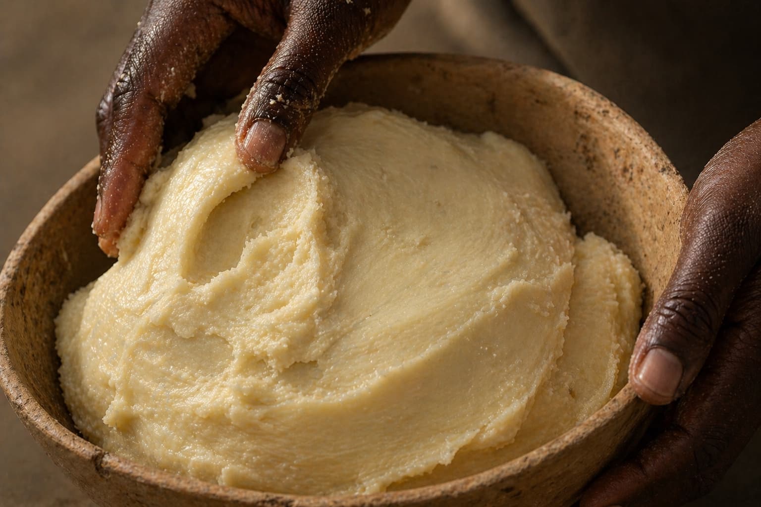 Shea, von Hand in Form gebracht